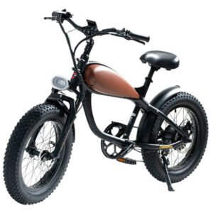Alternative view of Revi Bikes Cheetah MINI Café Racer 500W 48V Fat Tire Cruiser Electric Bike