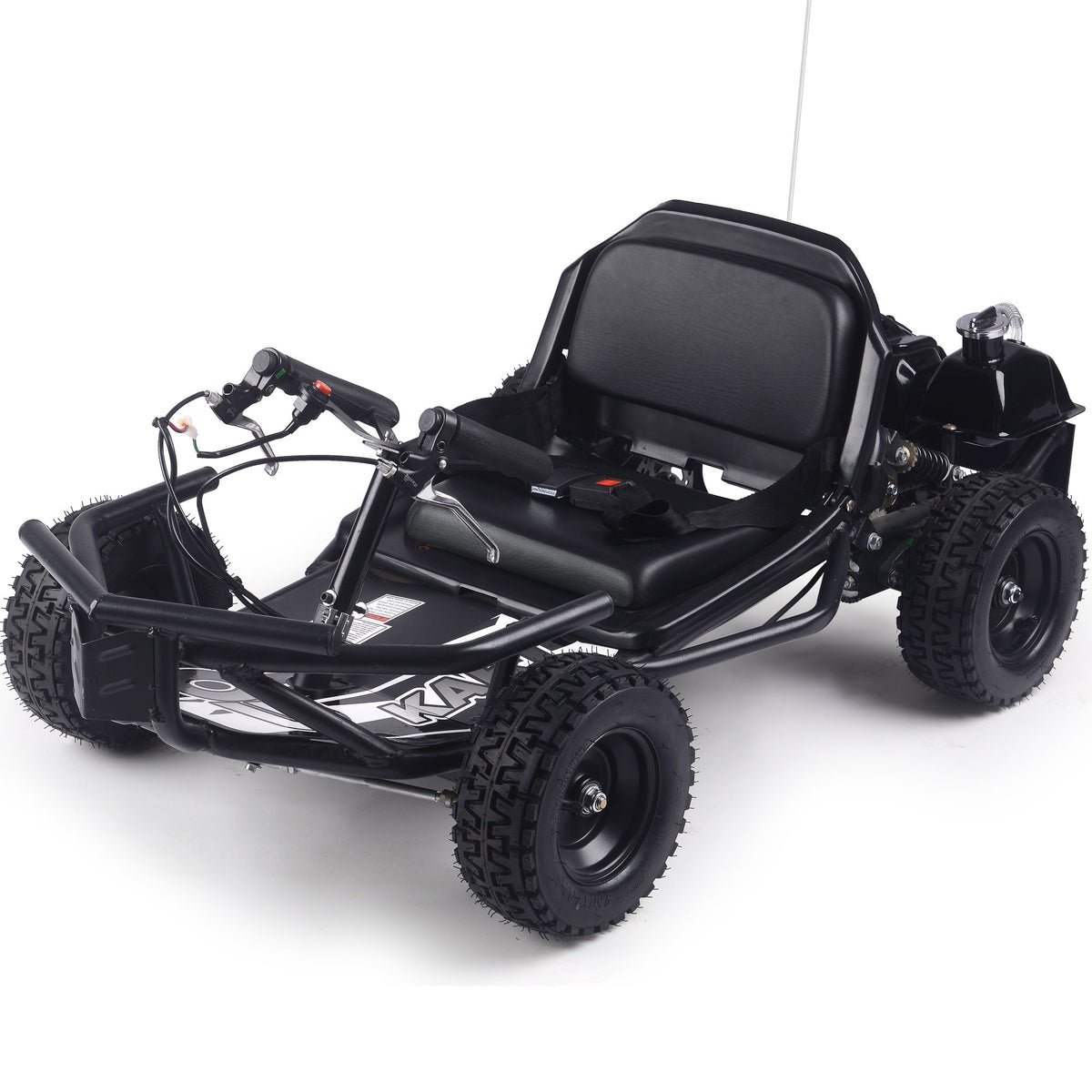 Sandman Kids Gas Powered Go Kart, 49cc 2-Stroke, Rear Suspension, Ages 4-6 – Black - Image 2