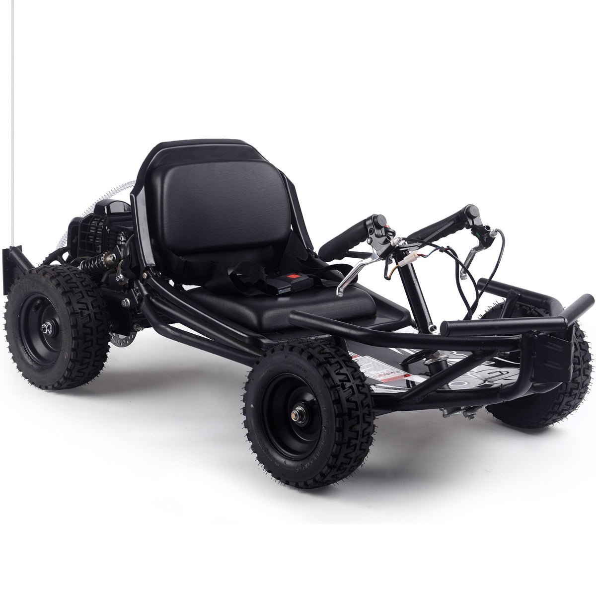 Sandman Kids Gas Powered Go Kart, 49cc 2-Stroke, Rear Suspension, Ages 4-6 – Black - Image 3