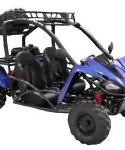 Alternative view of Shark 125cc Mid-Size Kids Go Kart, Electric Start, 3-Speed Semi-Automatic with Reverse, Ages 12 and up – Blue