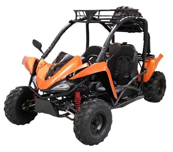 Shark 125cc Mid-Size Kids Go Kart, Electric Start, 3-Speed Semi-Automatic with Reverse, Ages 12 and up – Blue - Image 3