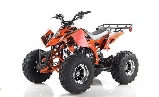 Sniper DLX 125cc Sport ATV, Fully-Automatic with Reverse, Deluxe Alloy Wheels, Ages 12 and up – Red - Image 4