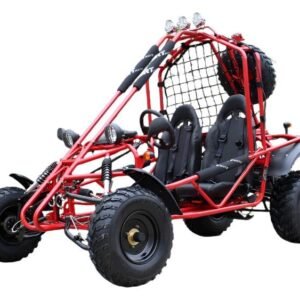 Alternative view of Spider 200 Buggy Go Kart, Electric Start, Automatic with Reverse, 10-inch Steel Wheels, Ages 16 and up – Red