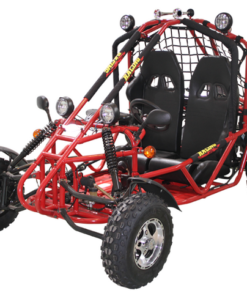 Spider 300 DLX EFI Buggy Go Kart, Electic Start, Automatic with Reverse, 10-inch Alloy Wheels, Ages 16 and up – Red