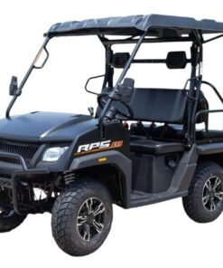 SSV 200 EFI Gas Golf Cart, Automatic with Reverse, Deluxe Alloy Wheels, Fully Assembled – Black