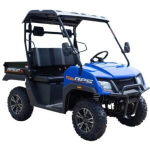 SSV 200 EFI UTV Side-by-Side, Automatic with Reverse, Deluxe Alloy Wheels, Dump Bed, Fully Assembled – Blue