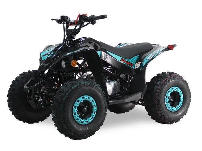SYX 125cc Kids Sport ATV, 3-Speed Semi-automatic with Reverse, Ages 9-12 – Grey/Red - Image 2