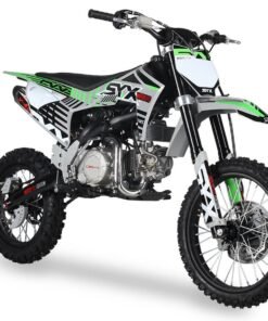 Alternative view of SYX Moto Pro 140cc 4-Stroke Gas Dirt Bike 4-Speed Manual Electric Start (17/14), Ages 16 and up – Teal/Black