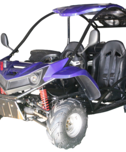 T-REX 125cc Kids Gas Powered Go Kart, Electric Start, Automatic with Reverse, Ages 8 and up – Blue