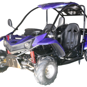 Alternative view of T-REX 125cc Kids Gas Powered Go Kart, Electric Start, Automatic with Reverse, Ages 8 and up – Blue
