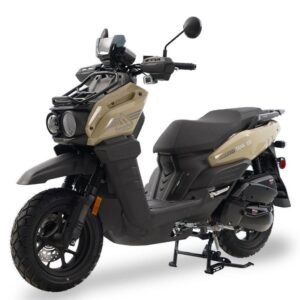 Alternative view of Tank 150cc Street Scooter, Automatic Shifting, Full Disc Brakes, 12 inch Wheels, LED Lights – Quicksand