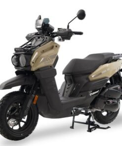 Tank 150cc Street Scooter, Automatic Shifting, Full Disc Brakes, 12 inch Wheels, LED Lights – Quicksand