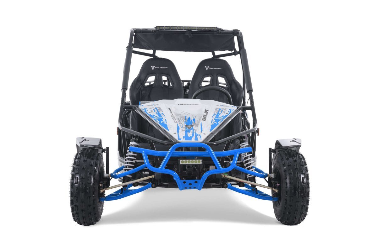 Tao Baja Sport 200 Adult Buggy Go Kart, Electric Start, Automatic with Reverse, LED Lightbar, Ages 16 and up – Blue - Image 3