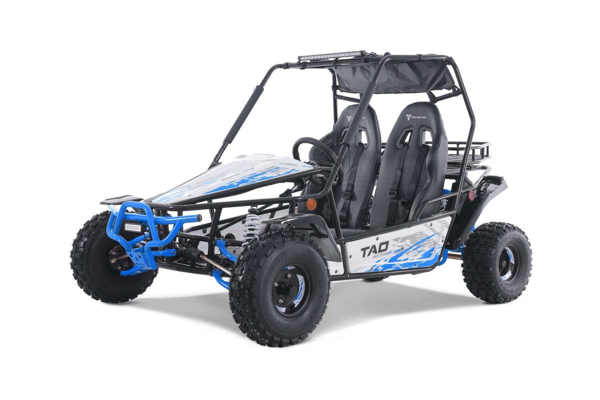 Tao Baja Sport 200 Adult Buggy Go Kart, Electric Start, Automatic with Reverse, LED Lightbar, Ages 16 and up – Blue - Image 4