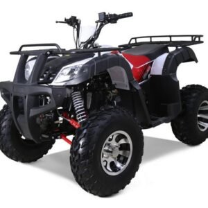 Tao Bull 200cc Utility ATV, Electric Start, Automatic with Reverse, 10-inch Wheels – Red