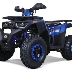 Tao G200 200cc Utility Style ATV, Electric Start, Automatic with Reverse, 10-inch Wheels – Blue