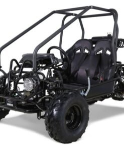 Tao GK110 Kids Gas Go Kart, Electric Start, Automatic with Reverse, Remote Kill Switch, Ages 6 and up – Black