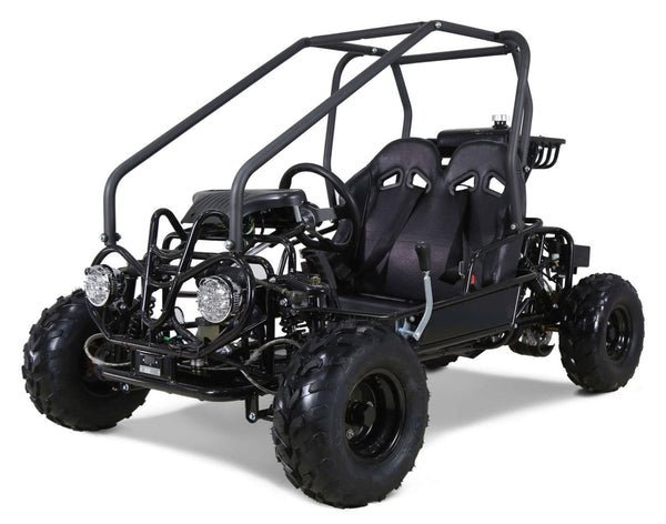 Tao GK110 Kids Gas Go Kart, Electric Start, Automatic with Reverse, Remote Kill Switch, Ages 6 and up – Black
