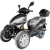 Topstar 50cc Trike, 3-Wheel Motorcycle, Automatic Shifting, Trunk, 12-inch Wheels – Black