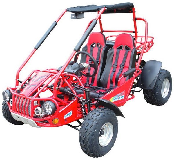 TrailMaster 300E XRS (EFI) Dune Buggy Go Kart, Liquid Cooled, Chain Drive – Red