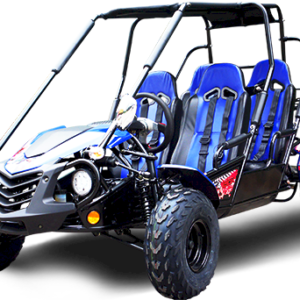 TrailMaster Blazer4 200EX EFI 4-Seater Buggy Go Kart, Extended Cab – Blue