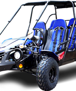TrailMaster Blazer4 200EX EFI 4-Seater Buggy Go Kart, Extended Cab – Blue