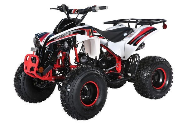 TrailMaster C125 125cc Sport ATV, Automatic with Reverse, 8-inch Wheels, Ages 9-12 – White/Red