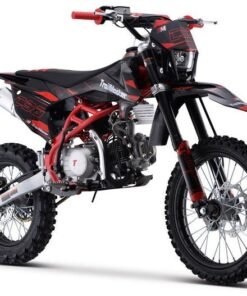 TrailMaster C50 150cc Gas Dirt Bike, 4-Speed Manual Clutch (17/14) Wheels – Red