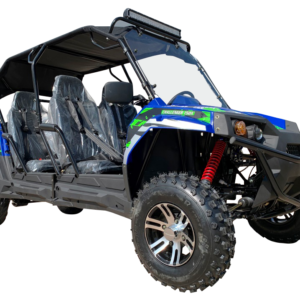 Alternative view of TrailMaster Challenger 300EX EFI 4-Seater UTV Side-by-Side, Shaft Drive with Independent Suspension – Blue