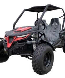 TrailMaster Cheetah 200 Full Size Buggy Go Kart, CVT Automatic with Reverse – Red