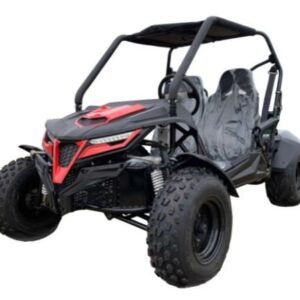 TrailMaster Cheetah 200 Full Size Buggy Go Kart, CVT Automatic with Reverse – Red