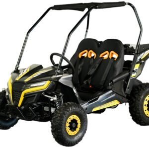 Alternative view of TrailMaster Cheetah-6 Go Kart, 5.5hp Electric Start, Remote Start/Kill with Reverse, Kids Ages 4-9 – Red
