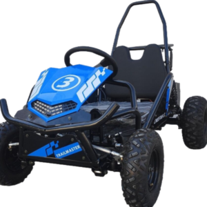 Alternative view of TrailMaster Cheetah i3 Kids Electric Mini Go Kart, 3-Speed settings, with Reverse, Kids Ages 4-9 – Blue