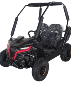 TrailMaster Cheetah i6 Electric Kids Go Kart, 48v 650w, Kids Ages 4-9 – Red