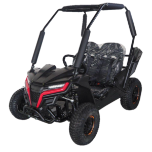 TrailMaster Cheetah i6 Electric Kids Go Kart, 48v 650w, Kids Ages 4-9 – Red