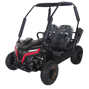 Alternative view of TrailMaster Cheetah i6 Electric Kids Go Kart, 48v 650w, Kids Ages 4-9 – Red
