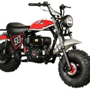 Alternative view of TrailMaster Hurricane 200X Mini Bike, 196cc 6.5 HP with Torque Converter, Dual Disc Brake, Front & Rear Suspension – Black