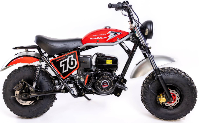 TrailMaster Hurricane 200X Mini Bike, 196cc 6.5 HP with Torque Converter, Dual Disc Brake, Front & Rear Suspension – Black - Image 4