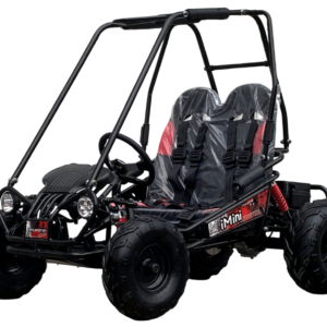 Alternative view of TrailMaster iMini Kids Electric Go Kart, Reverse, 48v, 2-speed settings, Kids Ages 4-9 – Black