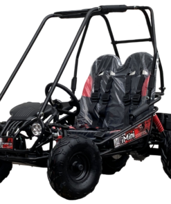 Alternative view of TrailMaster iMini Kids Electric Go Kart, Reverse, 48v, 2-speed settings, Kids Ages 4-9 – Black
