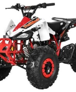 TrailMaster K125 125cc Sport ATV, Automatic with Reverse, 8-inch Wheels Large Tires, Ages 9-12 – Red
