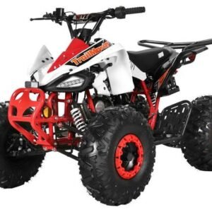 TrailMaster K125 125cc Sport ATV, Automatic with Reverse, 8-inch Wheels Large Tires, Ages 9-12 – Red