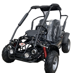 Alternative view of TrailMaster MID-Size XRX Go Kart, 196cc 6.5hp Torque Converter, Electric-Start, Kids Ages 7-12 – Red
