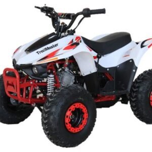 TrailMaster Mini Sport N110 ATV, Automatic with Reverse, 7 inch Wheels, Ages 8 and up – Red