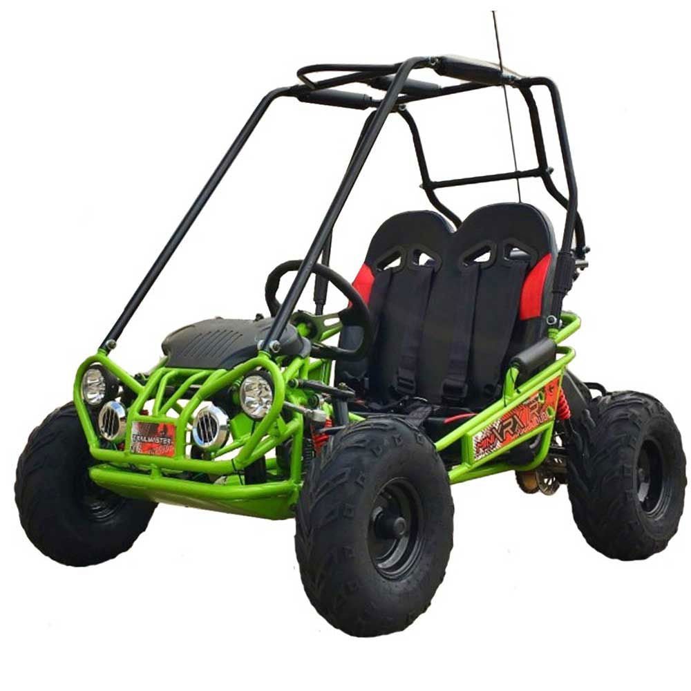 TrailMaster MINI XRX/R+ Go Kart, 5.5hp Parental Remote Control with Reverse, Kids Ages 4-9 – Green - Image 2