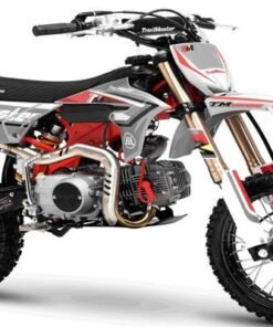 TrailMaster MK110ES Pro Series Dirt Bike, BOSCH EFI, 4-Speed Automatic, Electric Start, Dual Disc Brakes, (14/12) Wheels – Red