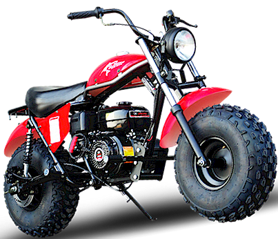 TrailMaster Monster Dog II Mini Bike, 208cc 7.5hp with Torque Converter, Rear Hydraulic Disc Brake – Blue - Image 4