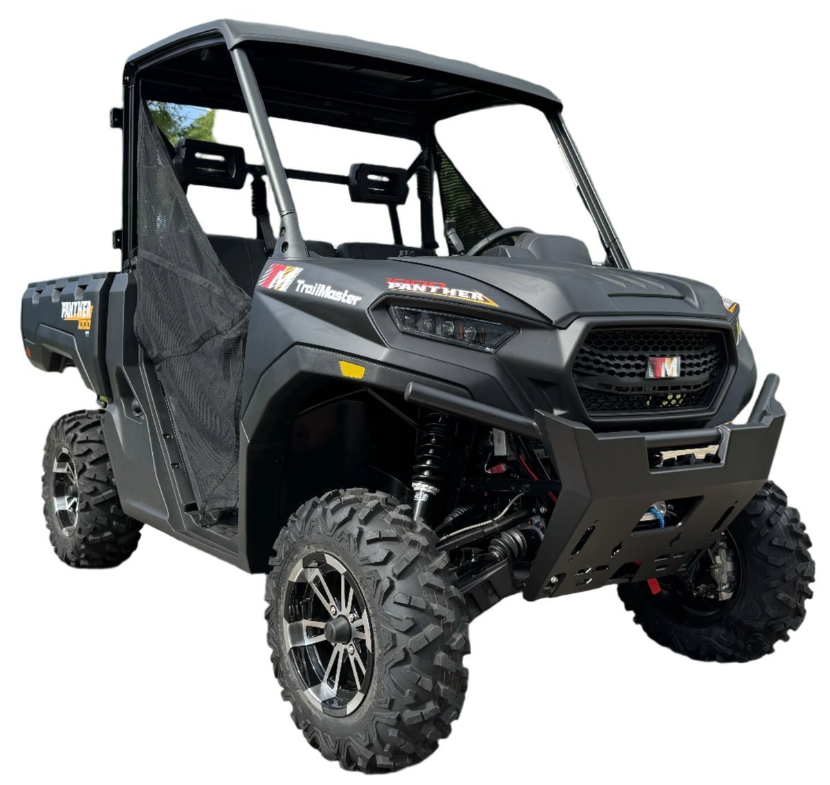 TrailMaster Panther 1000 UTV, 4X4, Larger Body, Electronic Power Steering, Heavy Duty Suspension, 83hp V-twin EFI Engine, High Low Range Automatic Trans, CA Legal – Black - Image 2