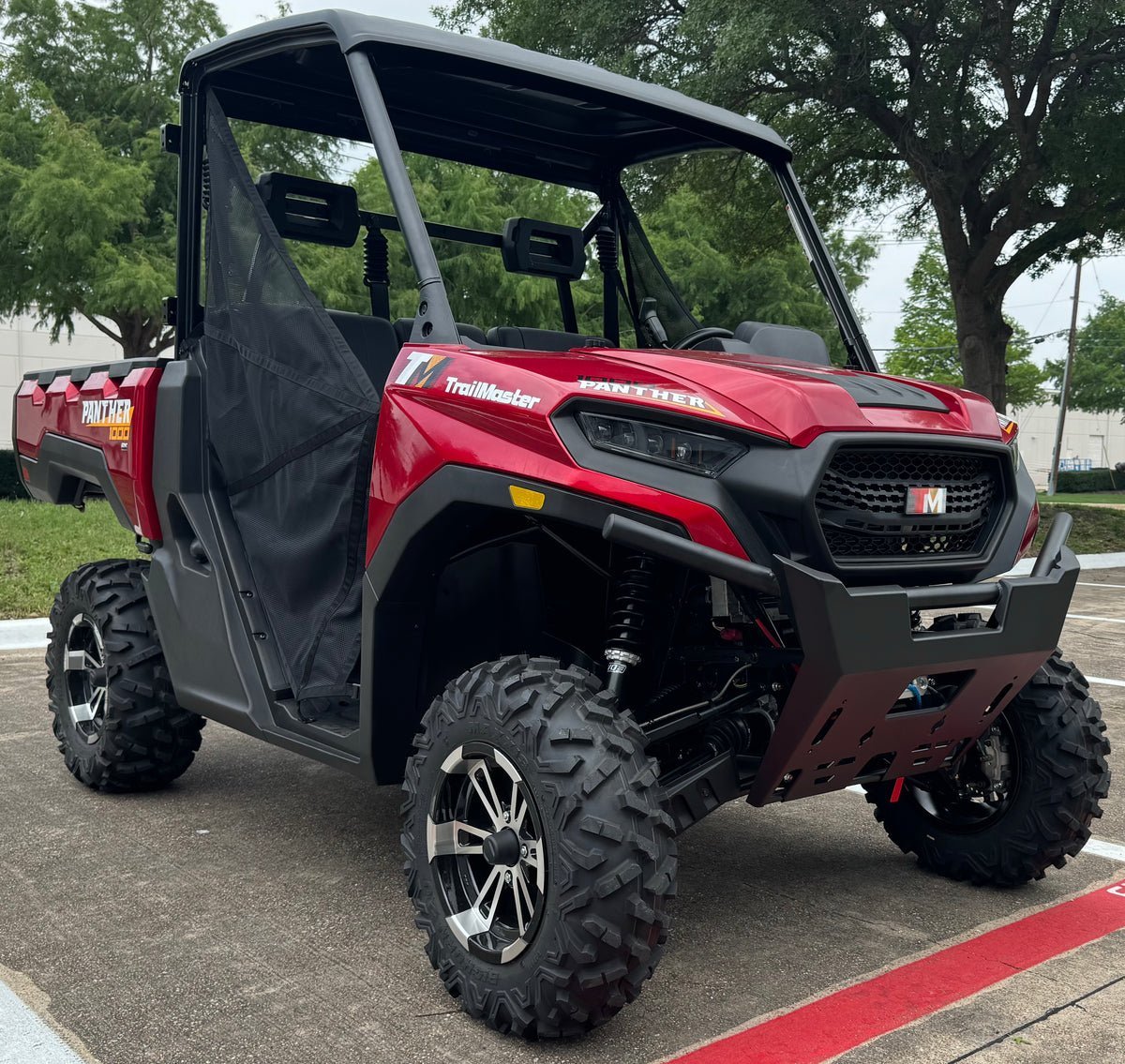 TrailMaster Panther 1000 UTV, 4X4, Larger Body, Electronic Power Steering, Heavy Duty Suspension, 83hp V-twin EFI Engine, High Low Range Automatic Trans, CA Legal – Black - Image 3