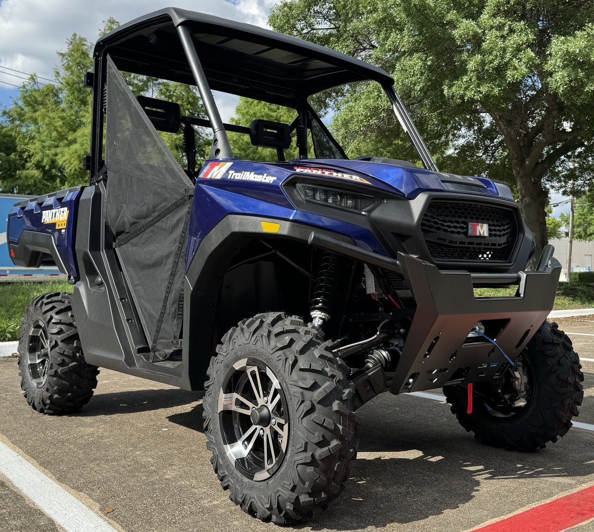 TrailMaster Panther 1000 UTV, 4X4, Larger Body, Electronic Power Steering, Heavy Duty Suspension, 83hp V-twin EFI Engine, High Low Range Automatic Trans, CA Legal – Black - Image 4